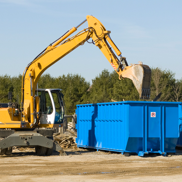 are there any restrictions on where a residential dumpster can be placed in Hudson OH